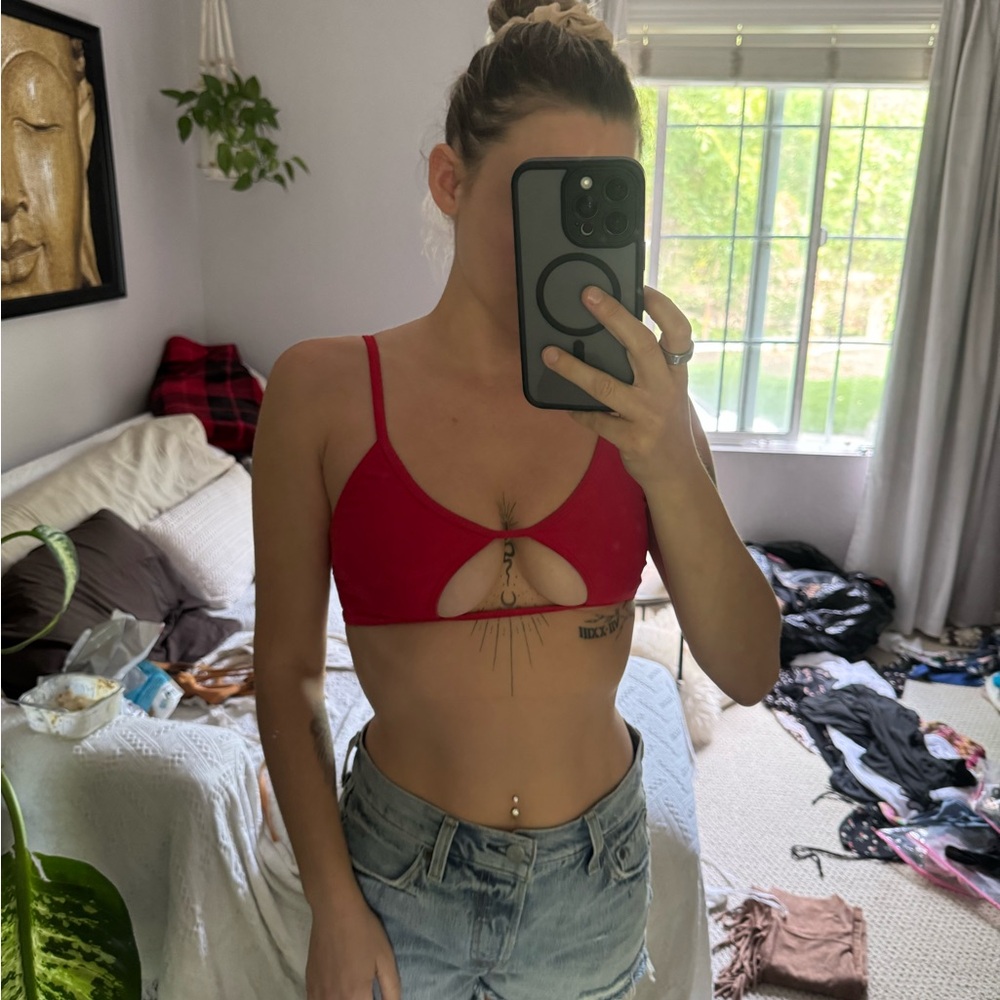 Red Bikini Top - Picture 3 of 4